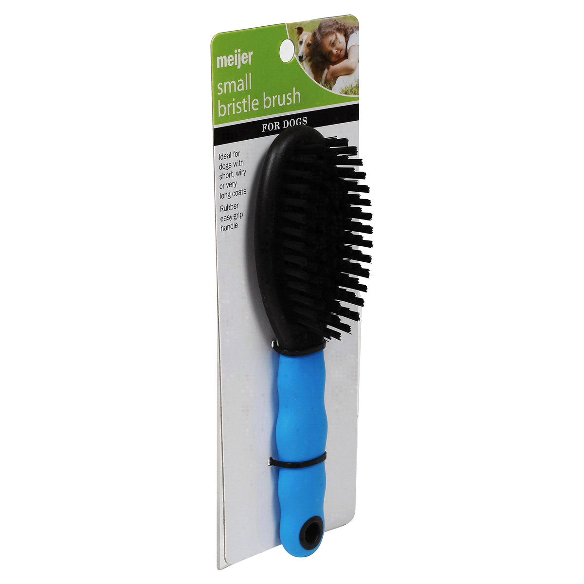 slide 3 of 4, Meijer Small Bristle Dog Brush, 1 ct