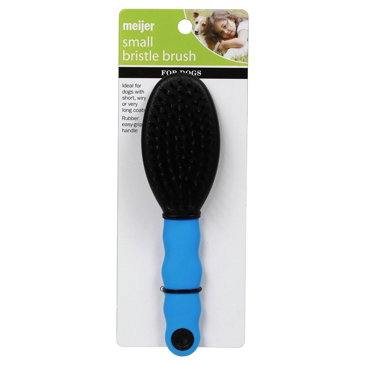 slide 1 of 4, Meijer Small Bristle Dog Brush, 1 ct