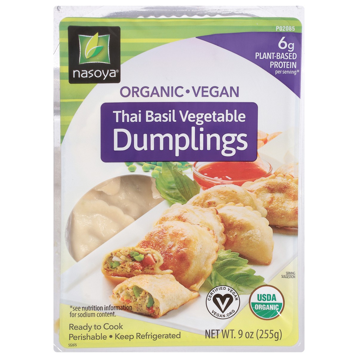 slide 1 of 9, Nasoya Vegan Organic Thai Basil Vegetable Dumplings 9 oz, 9 oz