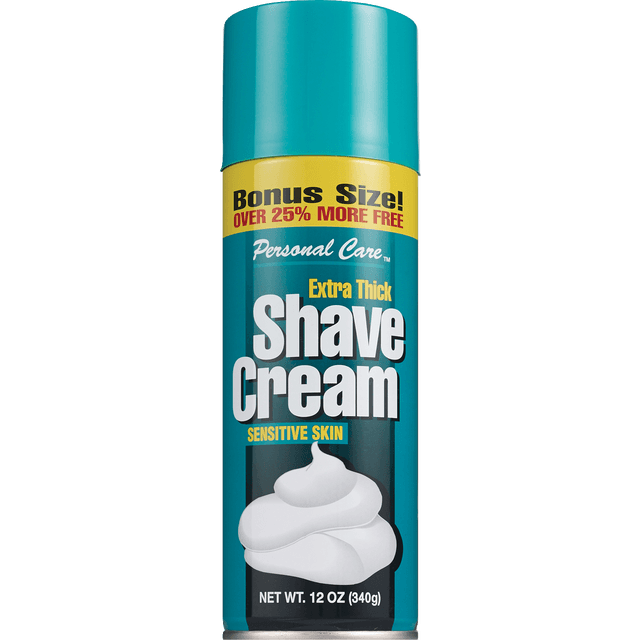 slide 1 of 1, Personal Care Shave Cream, Extra Thick, Sensitive Skin, 14 oz