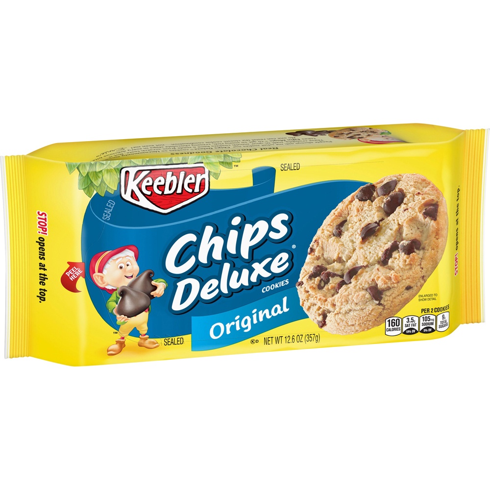 slide 2 of 5, Keebler Chips Deluxe Original Cookies, 12.6 oz