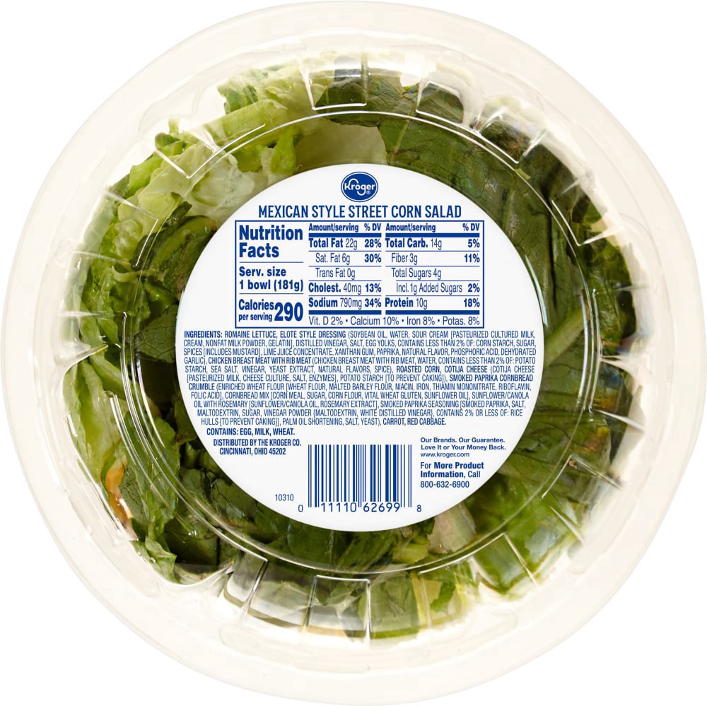 slide 2 of 2, Kroger Mexican Street Corn With Chicken Salad Kit, 6.4 oz