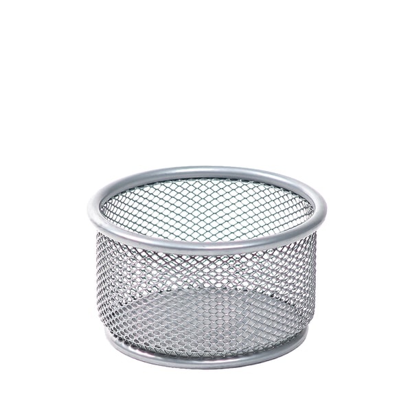 slide 1 of 1, Brenton Studio Silver Mesh Paper Clip Holder, 1 ct