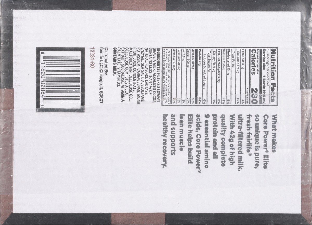 slide 5 of 14, Core Power Protein Chocolate Elite 42G Bottles, 14 fl oz, 12 Pack, 12 ct