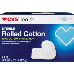 slide 1 of 1, CVS Health Rolled Cotton, 4 oz; 113.4 gram