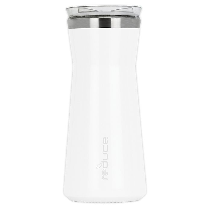 slide 1 of 1, Reduce Insulated Beverage Carafe - White, 34 oz