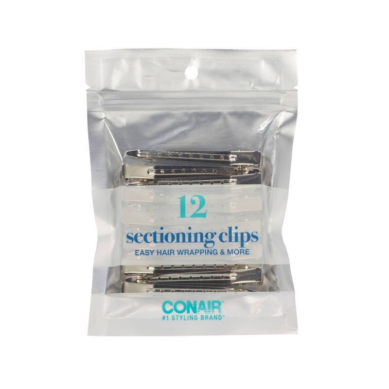 slide 1 of 1, Conair Metal Styling Clips Value Pack - 12pc, 12 ct