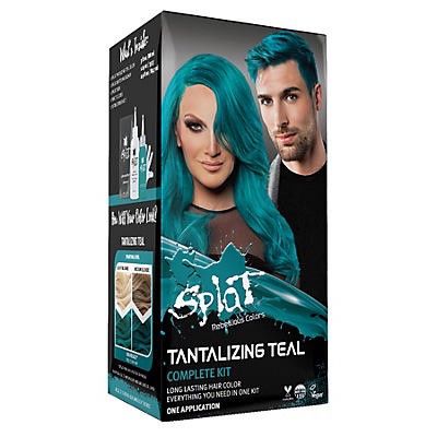 slide 1 of 2, Splat Tantalizing Teal Hair Color, 1 ct