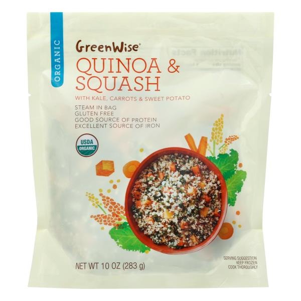 slide 1 of 1, GreenWise Quinoa & Squash, Organic, 10 oz