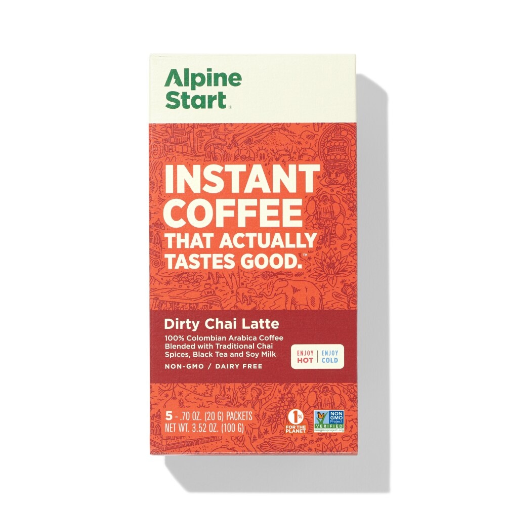 slide 1 of 1, Alpine Start Dirty Chai Latte Instant Coffee, 5 ct