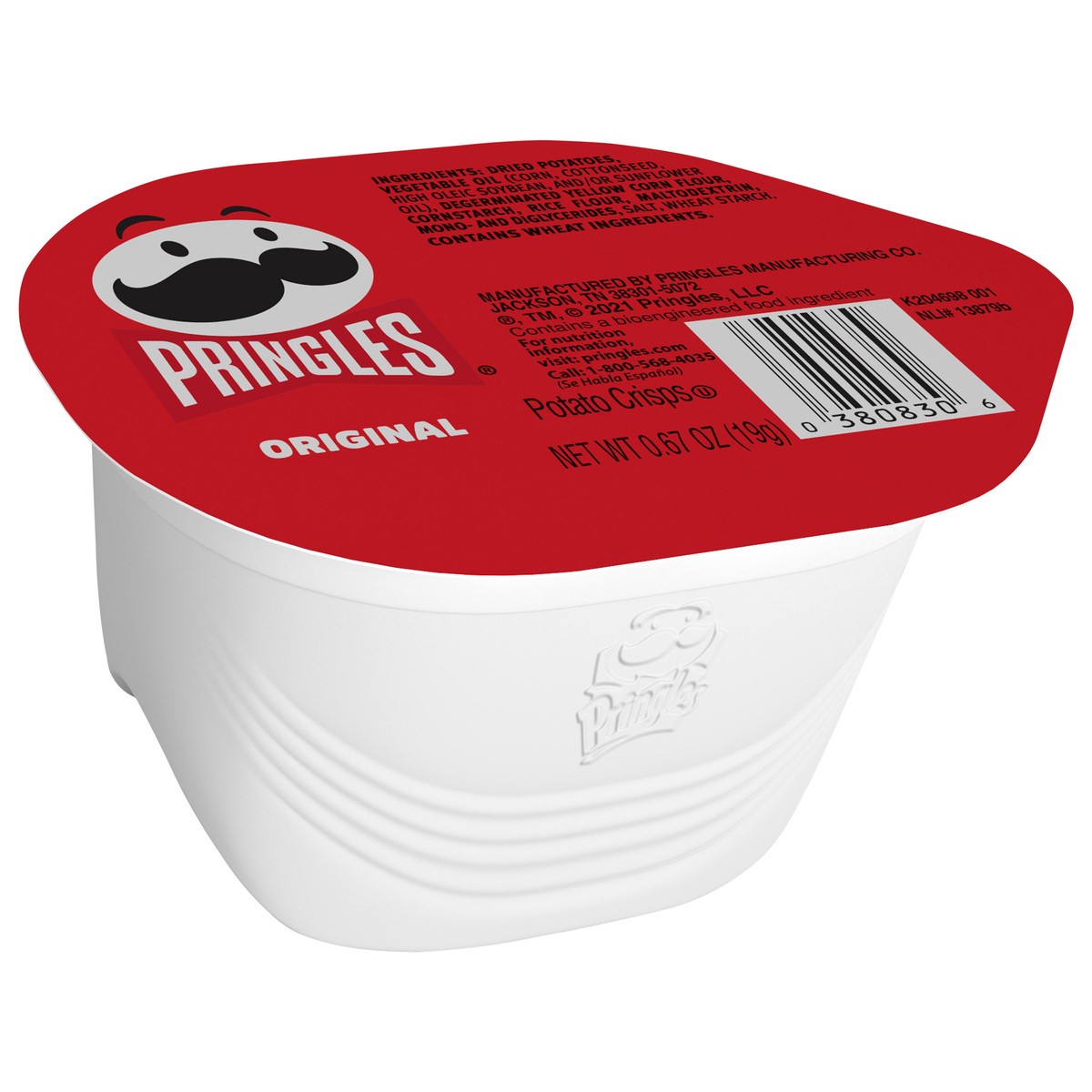 slide 4 of 12, Pringles Potato Crisps Chips, Lunch Snacks, Office and Kids Snacks, Original, 0.67oz Cup, 1 Cup, 0.67 oz