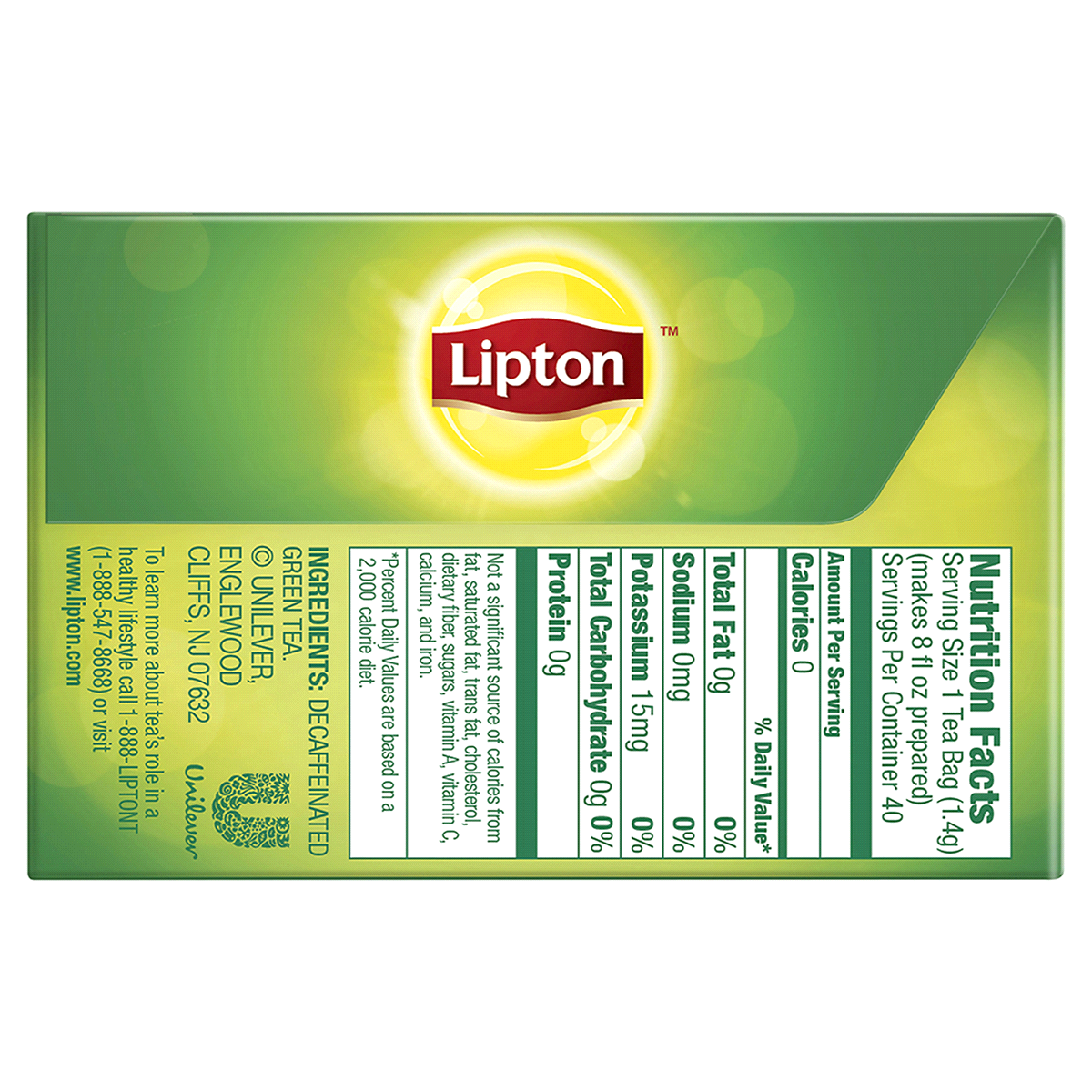 slide 45 of 61, Lipton Green Tea 40 ea, 40 ct