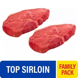 Choice Top Sirloin Beef Steak Family Pack - 1 lb