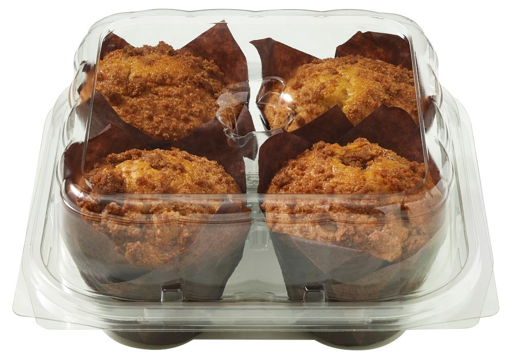 slide 2 of 3, Private Selection Coffee Cake Muffins, 4 ct / 14.96 oz