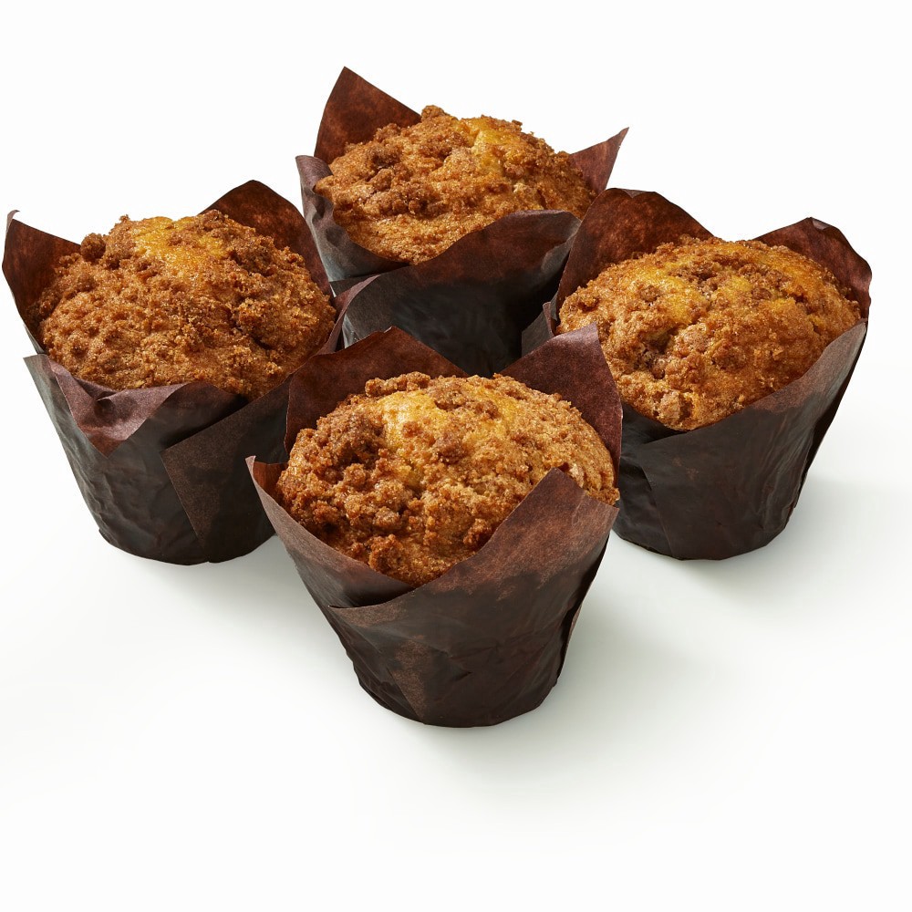 slide 1 of 3, Private Selection Coffee Cake Muffins, 4 ct / 14.96 oz
