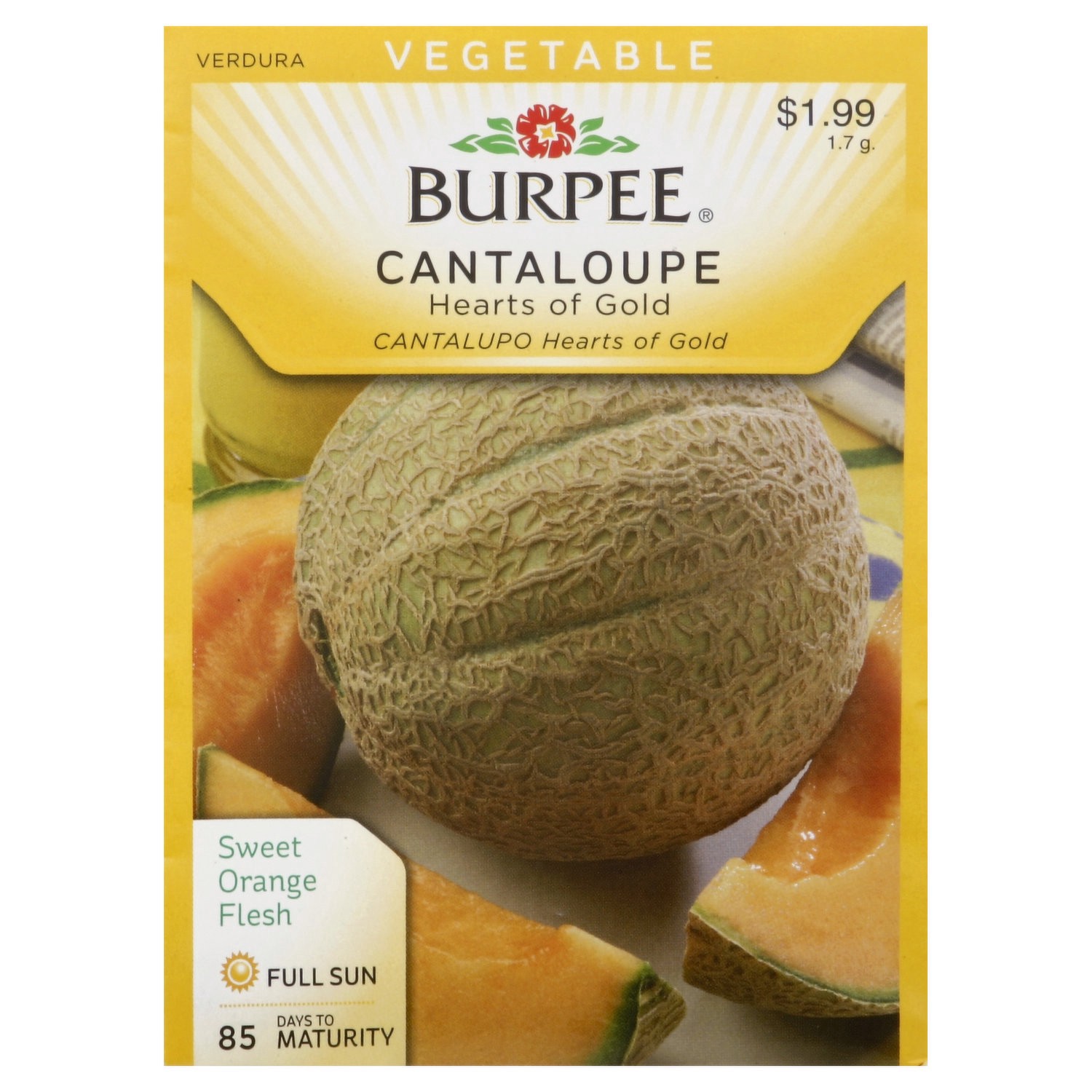 slide 1 of 1, Burpee Vegetable Cantaloupe Hearts Of Gold, 1 ct