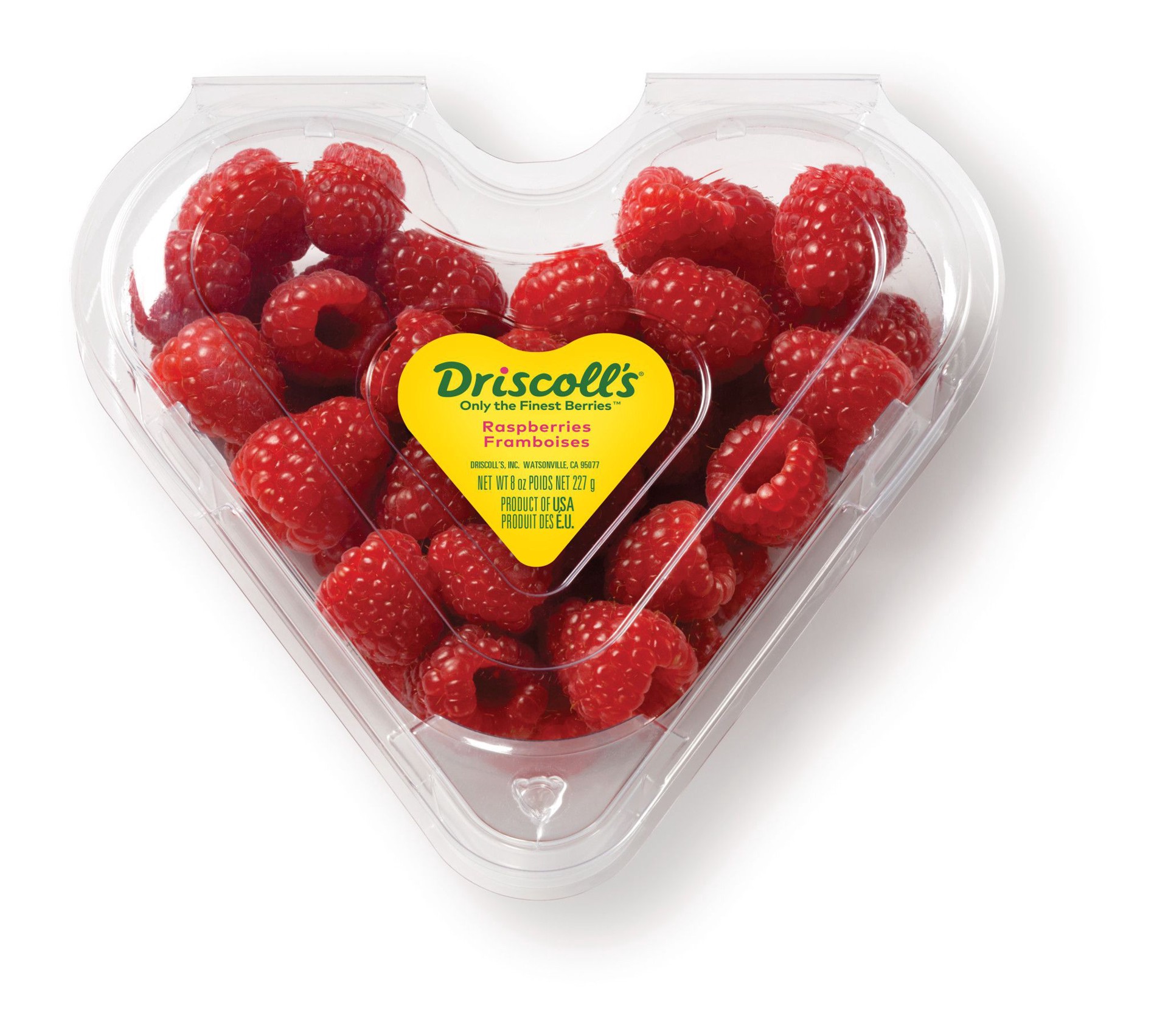 slide 1 of 6, Driscoll's Heart Shaped Raspberries - 8oz, 8 oz