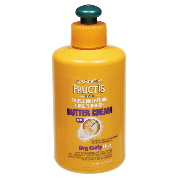 slide 1 of 2, Garnier Triple Nutrition Curl Nourish Butter Cream leave-In Treatment - 10.2 fl oz, 10.2 fl oz