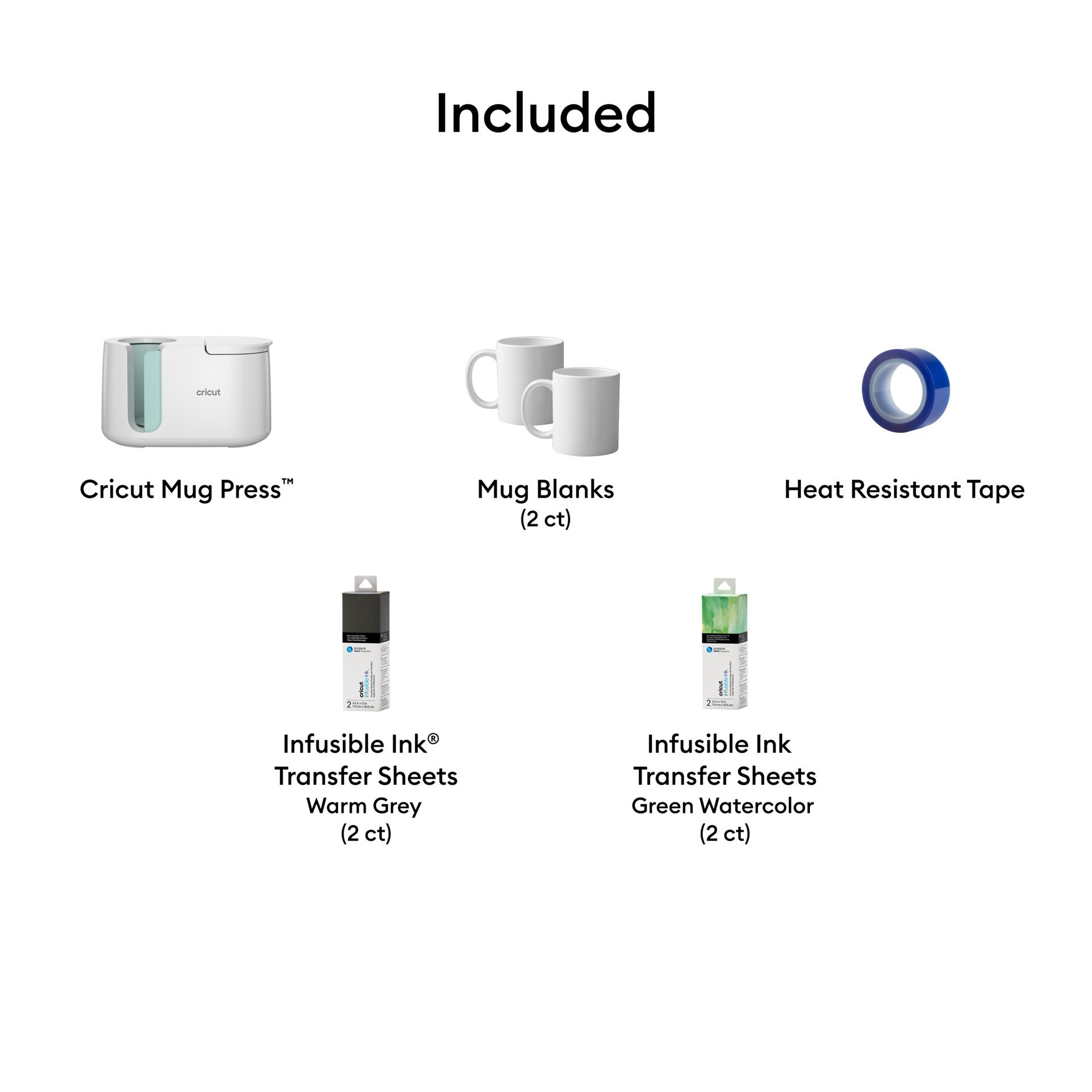 slide 3 of 6, Cricut Mug Press & Sublimation Bundle, 4.5 in x 12 in