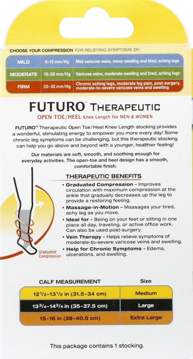 slide 4 of 5, Futuro Stocking 1 ea, 1 ct