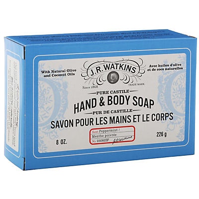 slide 1 of 1, J.R. Watkins Peppermint Hand And Body Soap, 8 oz