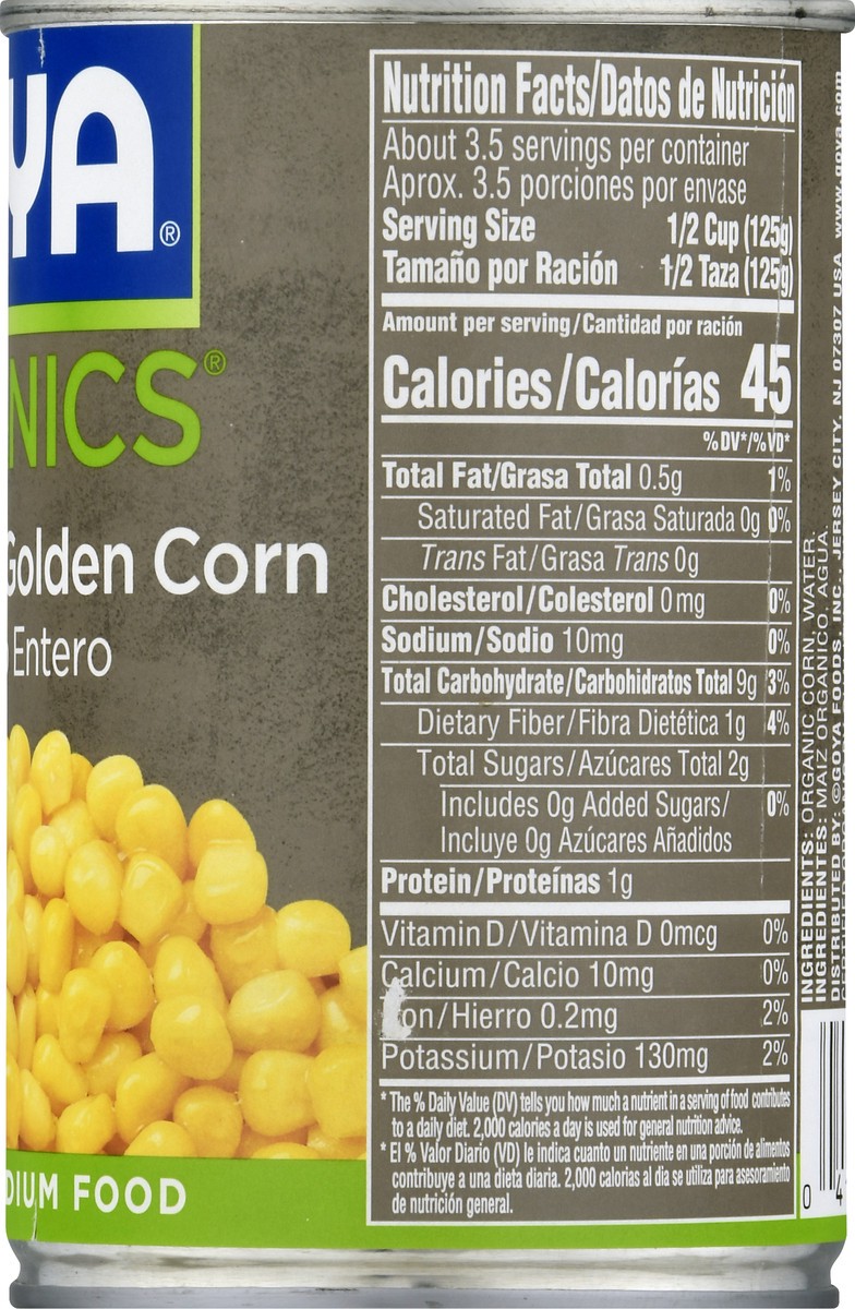 slide 9 of 12, Goya Organics Whole Kernel Golden Corn 15 oz, 15 oz