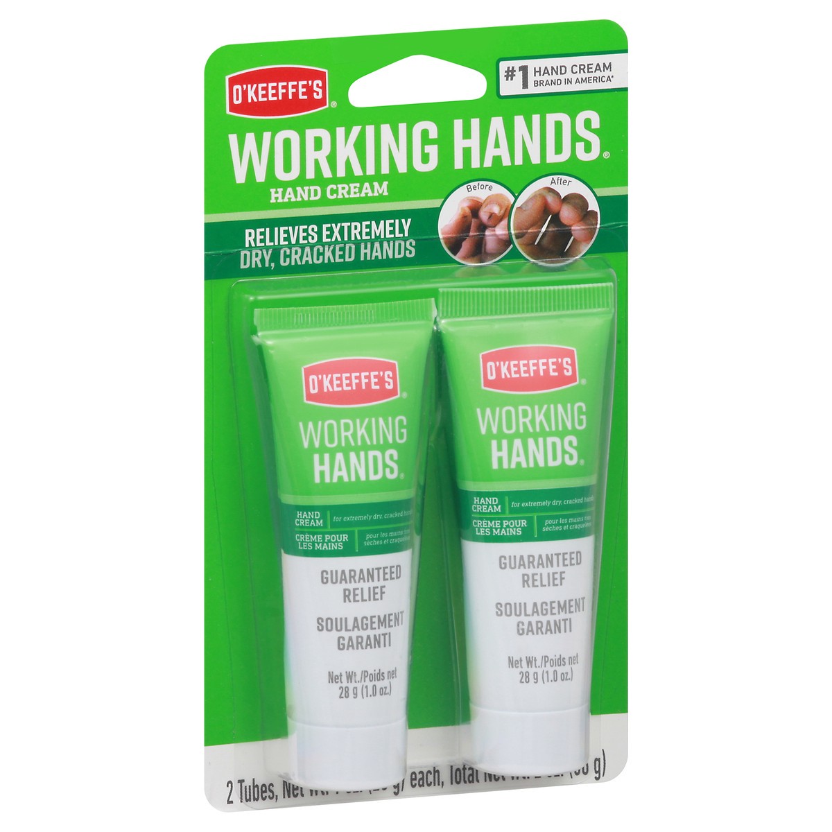 slide 9 of 9, O'Keeffe's Working Hands Hand Cream Travel Size 2 - 1 oz Tubes, 2 ct