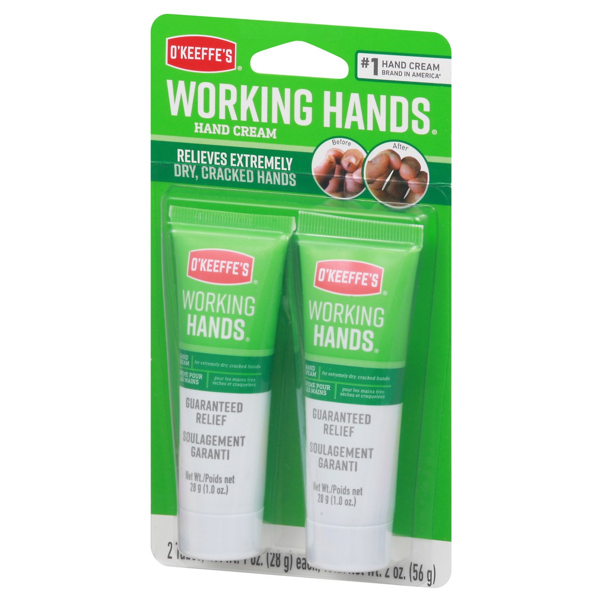 slide 8 of 9, O'Keeffe's Working Hands Hand Cream Travel Size 2 - 1 oz Tubes, 2 ct