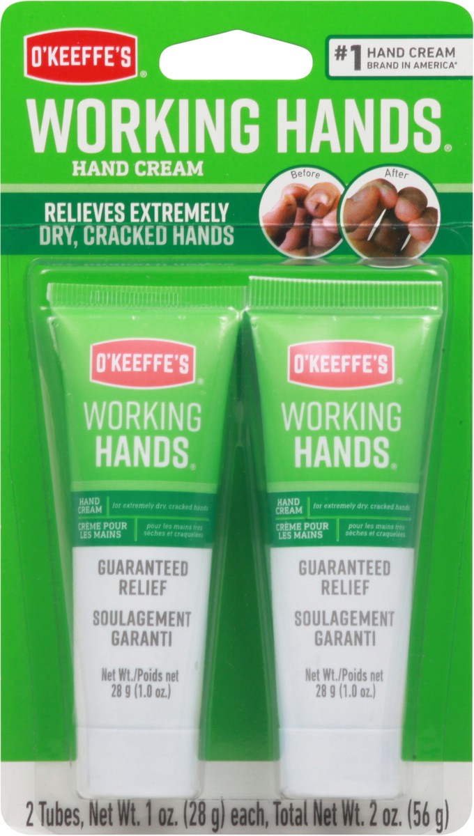 slide 4 of 9, O'Keeffe's Working Hands Hand Cream Travel Size 2 - 1 oz Tubes, 2 ct