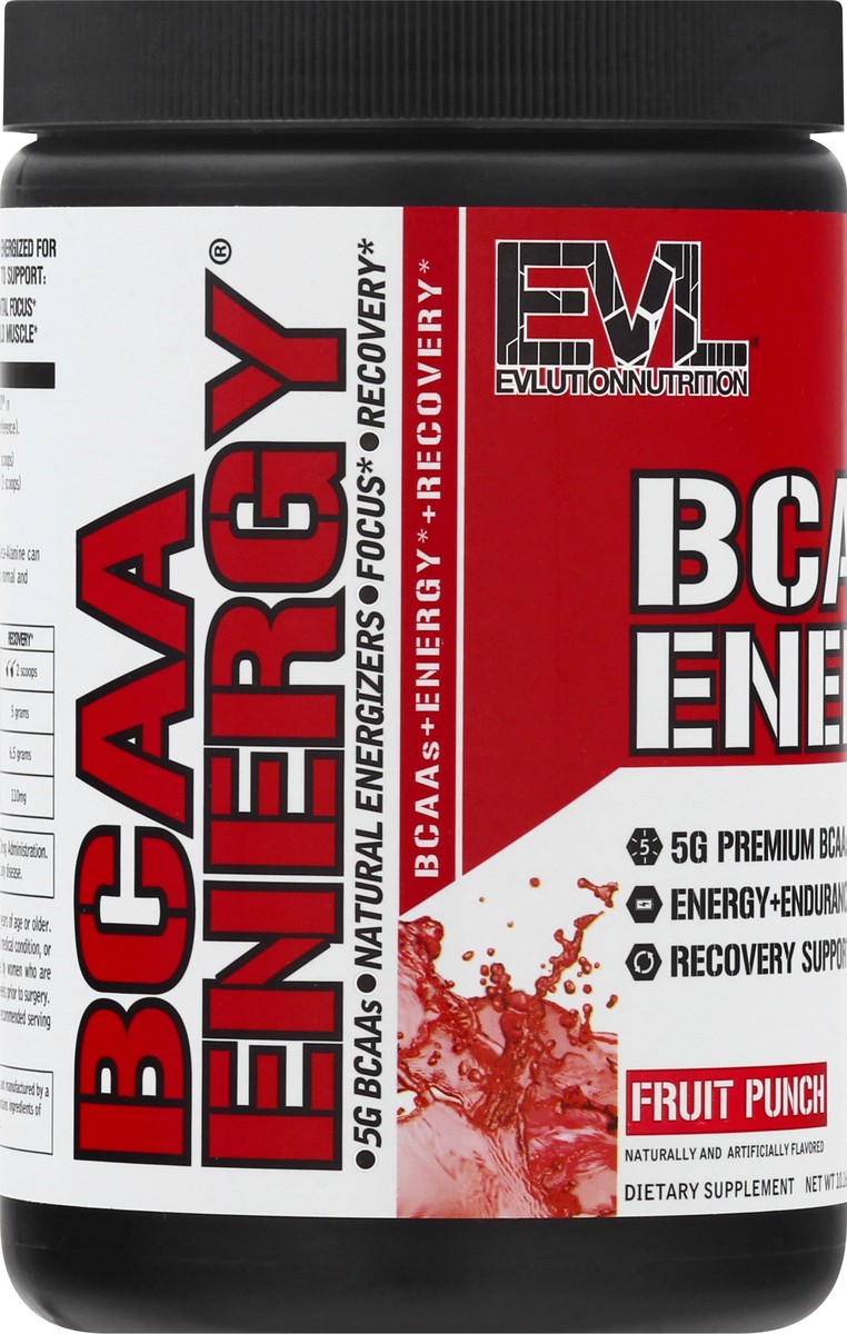 slide 8 of 9, Evlution Nutrition Fruit Punch BCAA Energy Powder 10.16 oz, 10.16 oz