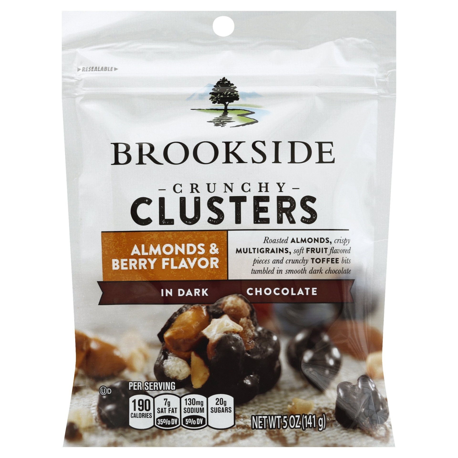 slide 1 of 1, Brookside Crunchy Clusters Roasted Almond & Berry Pouch, 5 oz