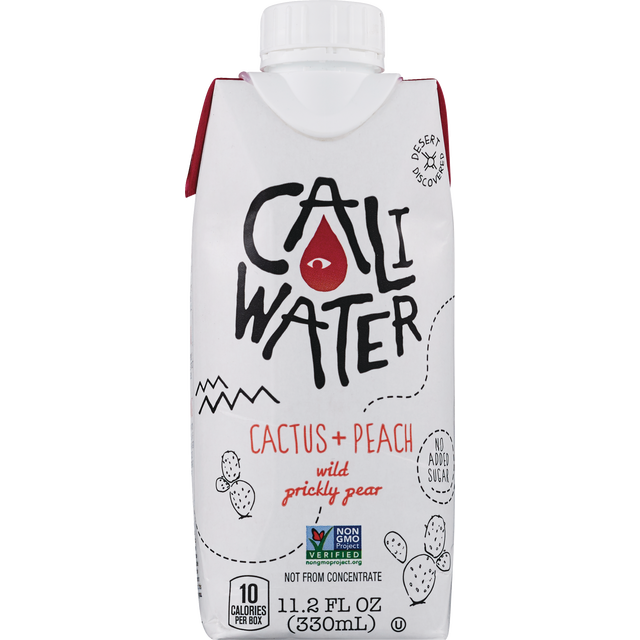 slide 1 of 1, CALIWATER Cactus + Peach Wild Prickly Pear, 11.2 fl oz