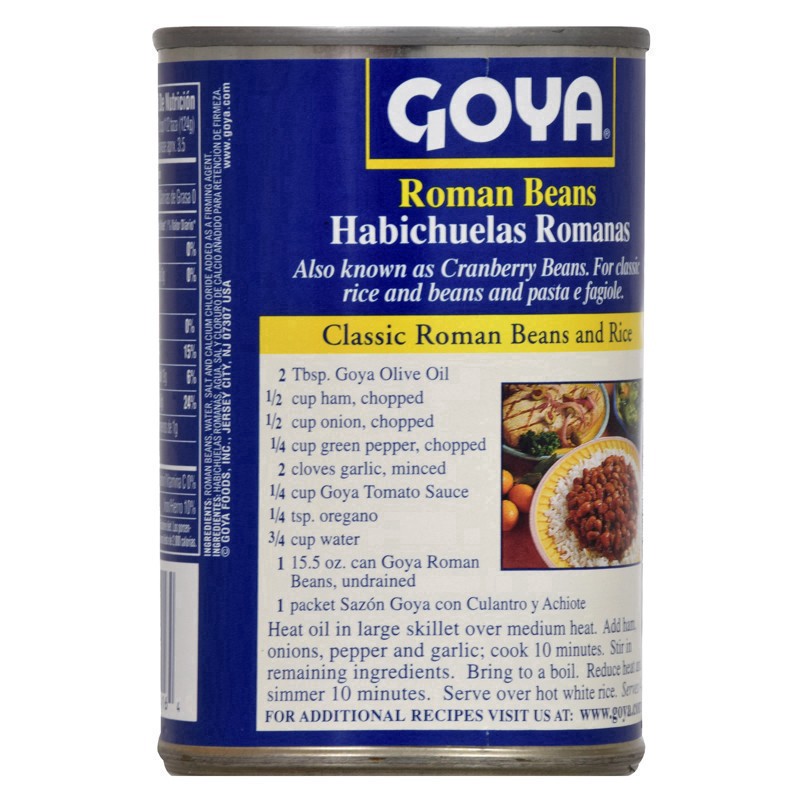 slide 8 of 31, Goya Roman Beans 15.5 oz, 15.5 oz