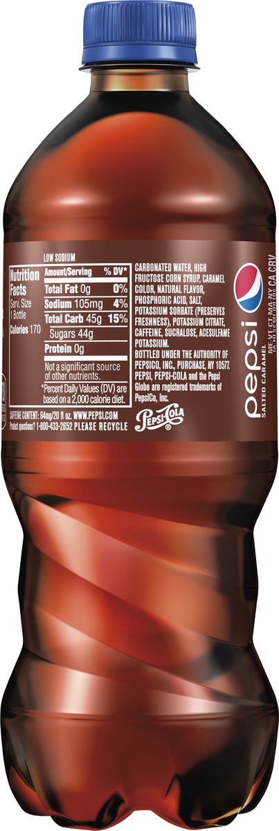 slide 6 of 6, Pepsi Salted Caramel Bottle, 20 fl oz