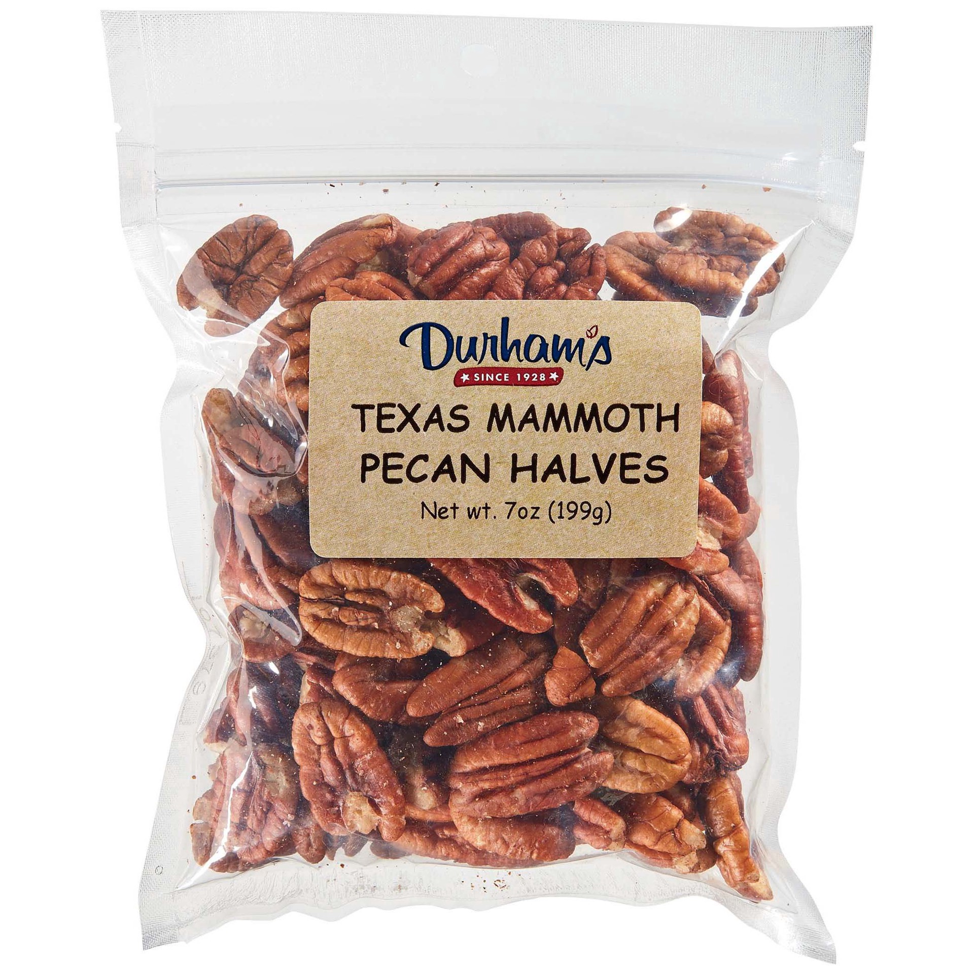 slide 1 of 1, Durham-Ellis Texas Mammoth Pecan Halves, 7 oz