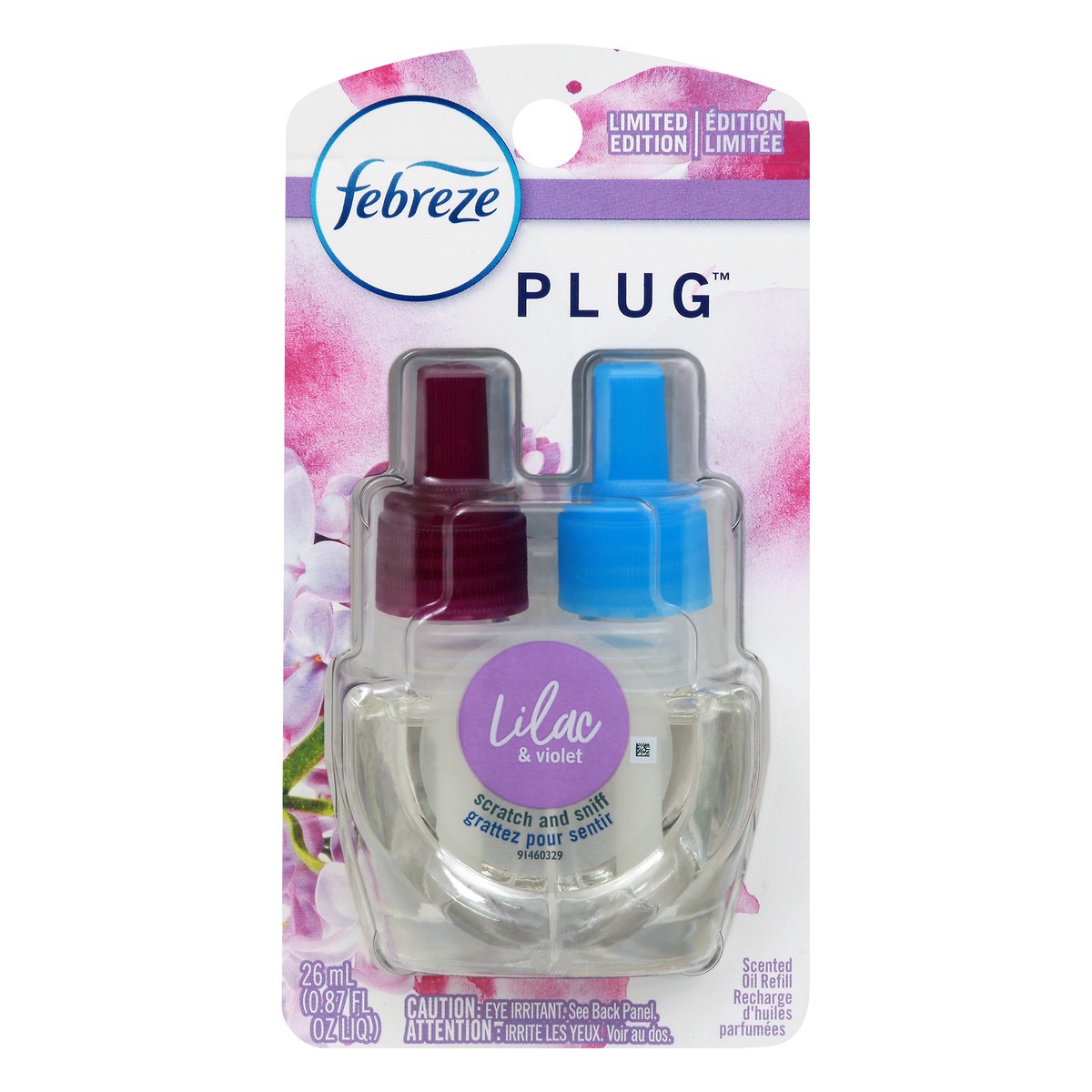 slide 11 of 12, Febreze Plug Lilac & Violet Scented Oil Refill 26 ml, 26 ml