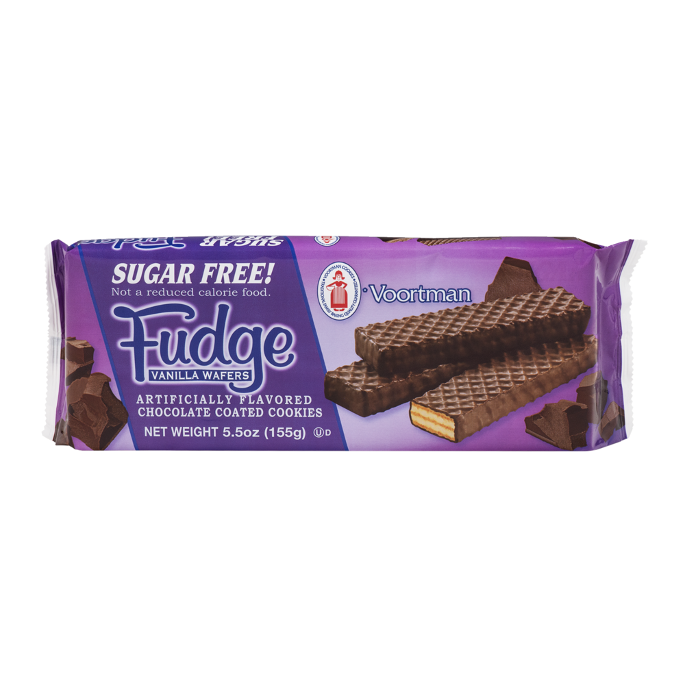 slide 1 of 1, Voortman Bakery Chocolate Coated Fudge Vanilla Wafer Cookies, 5.5 oz