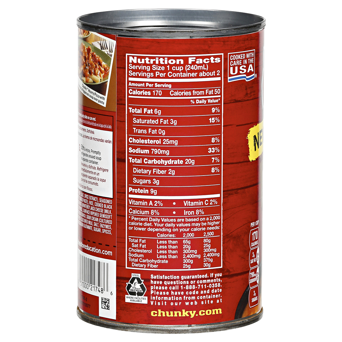slide 2 of 7, Campbell's Chunky Beef Burrito Soup, 18.6 oz