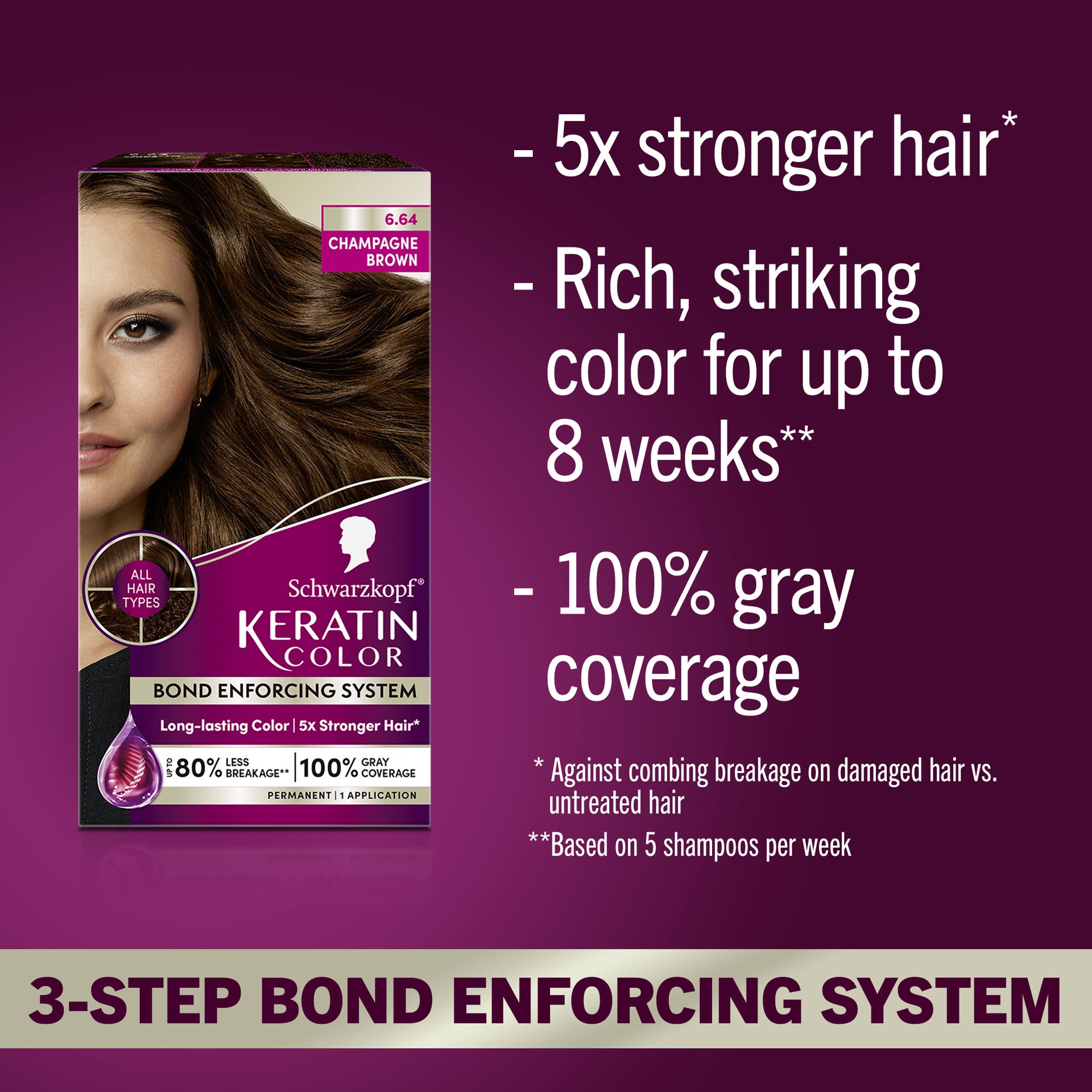 slide 3 of 4, Schwarzkopf 6.64 Champagne Brown Permanent Hair Color 1 Each, 6.10 fl oz