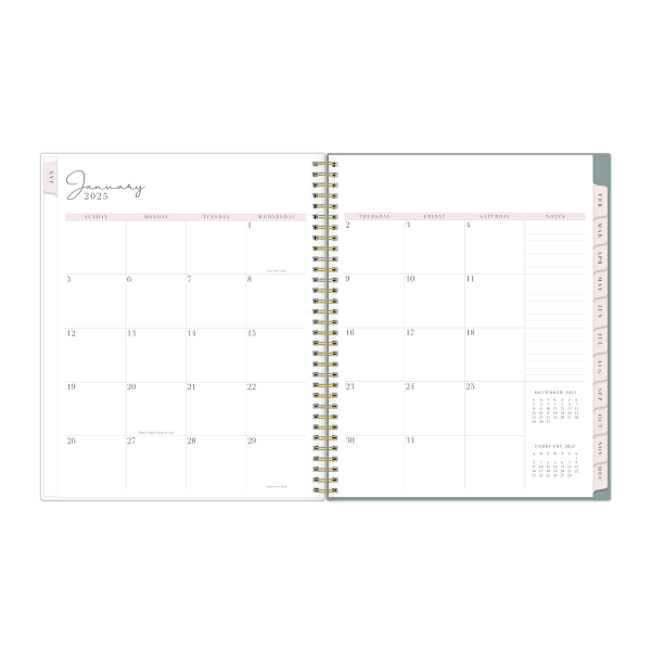 slide 7 of 8, 2025 Blue Sky Weekly/Monthly Planning Calendar, 8-1/2"" X 11"", Pippa, January 2025 To December 2025, 1 ct
