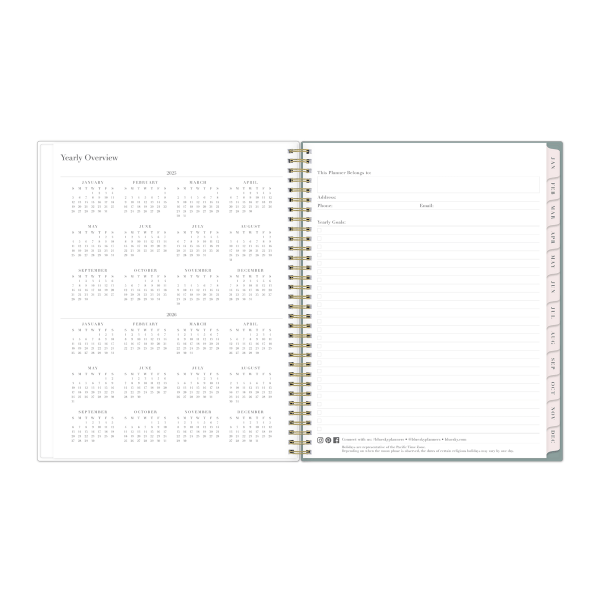 slide 2 of 8, 2025 Blue Sky Weekly/Monthly Planning Calendar, 8-1/2"" X 11"", Pippa, January 2025 To December 2025, 1 ct