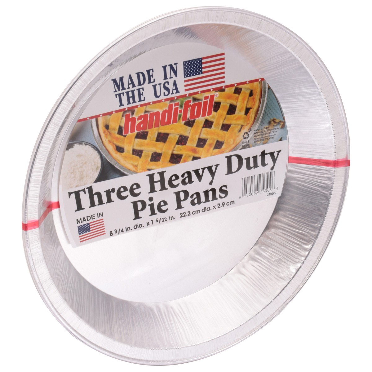 slide 8 of 9, Handi-foil Heavy Duty Pie Pans 3 Each, 3 ct
