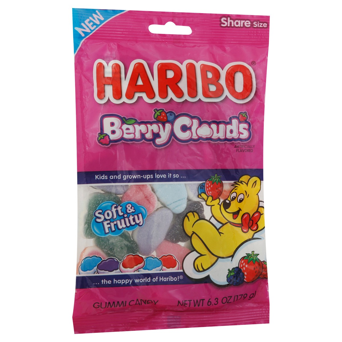 slide 9 of 9, Haribo Berry Clouds, 6.3 oz
