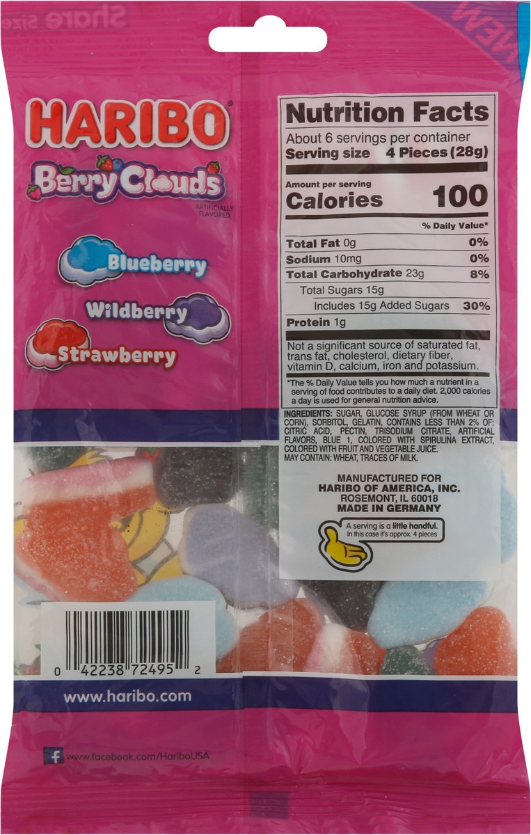 slide 4 of 9, Haribo Berry Clouds, 6.3 oz