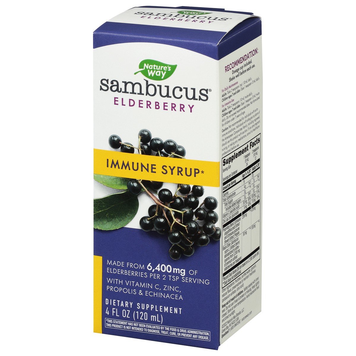 slide 2 of 9, Nature's Way Sambucus Elderberry Immune Syrup 4 fl oz, 4 fl oz