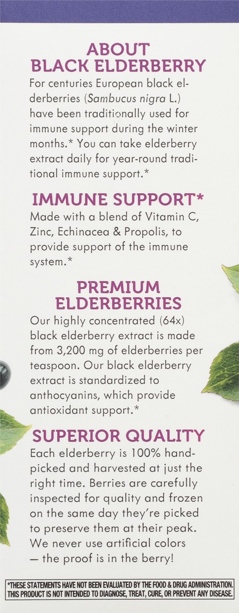 slide 7 of 9, Nature's Way Sambucus Elderberry Immune Syrup 4 fl oz, 4 fl oz