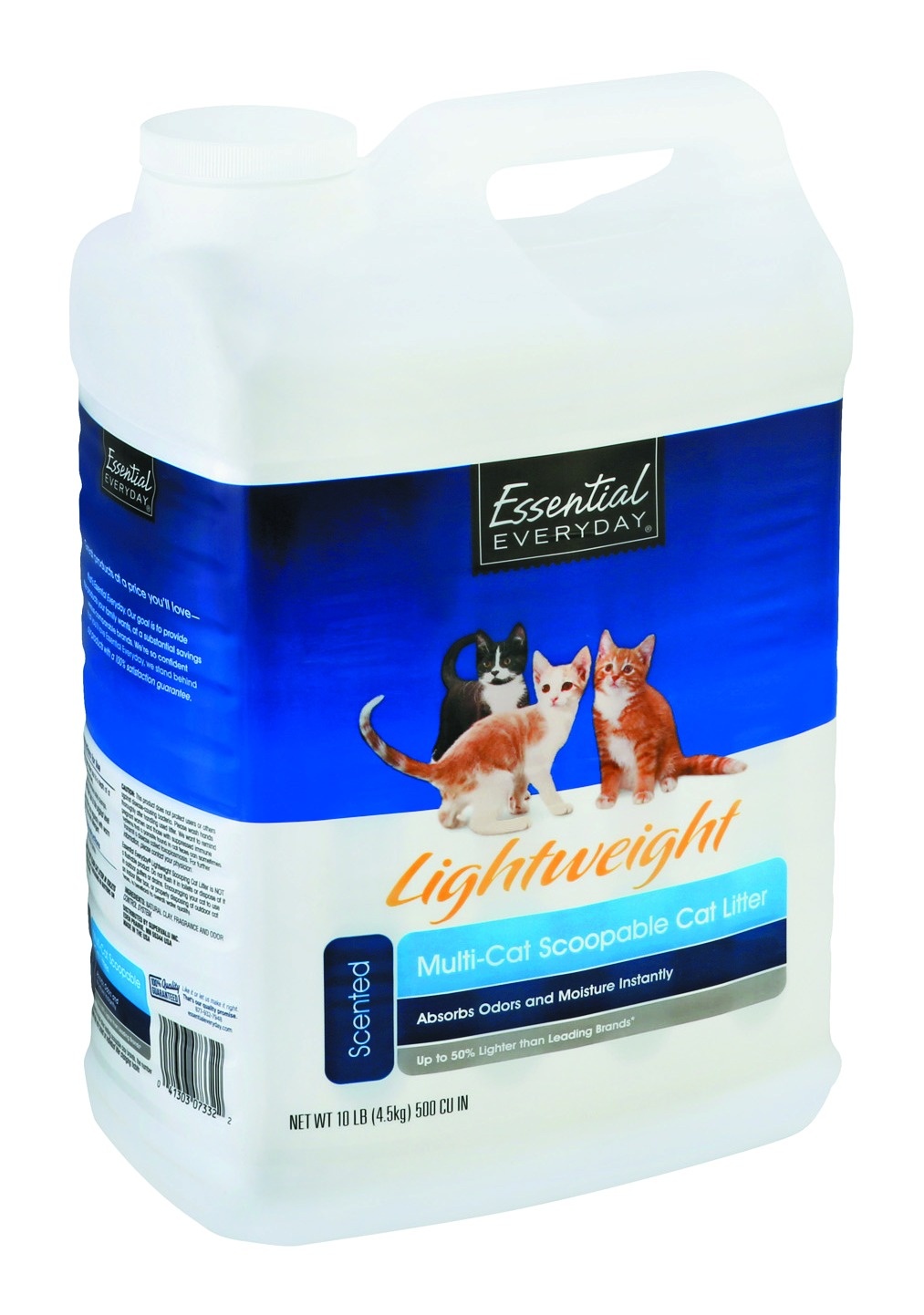 slide 1 of 1, Essential Everyday Light Weight Litter - Scented, 10 lb