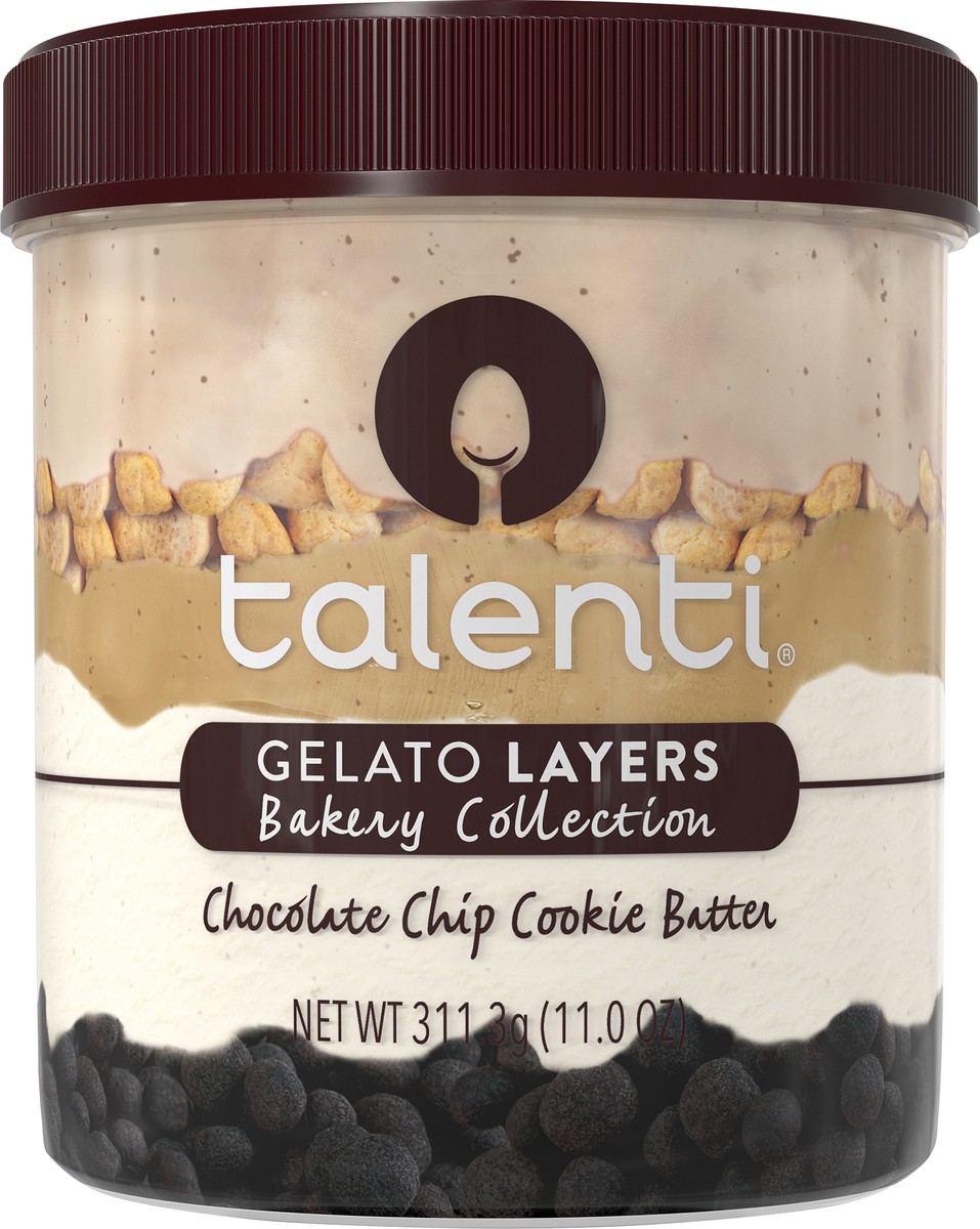 slide 4 of 13, Talenti Bakery Collection Gelato Layers Chocolate Cookie Batter, 11 oz, 3.91 oz
