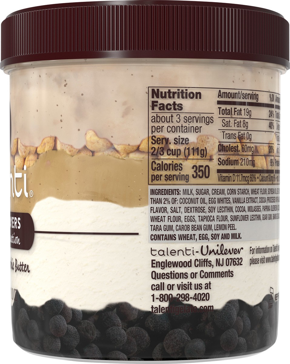 slide 5 of 13, Talenti Bakery Collection Gelato Layers Chocolate Cookie Batter, 11 oz, 3.91 oz