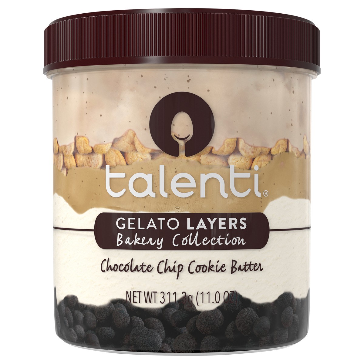 slide 12 of 13, Talenti Bakery Collection Gelato Layers Chocolate Cookie Batter, 11 oz, 3.91 oz